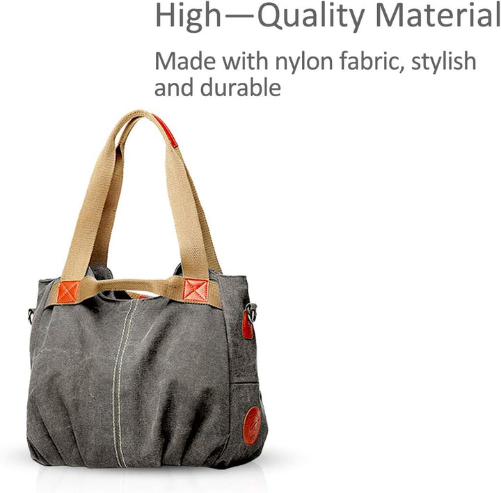 NICOLE & DORIS Canvas Tasche Damen Tragetaschen für Damen Schultertaschen Umhängetasche Leinwand Han