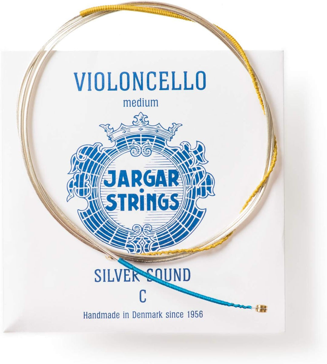 JARGAR Ce-CCMS Cello Classic C-Saite-SILVER, medium (1,69mm) für Cello Medium / Standard Blau // Blu