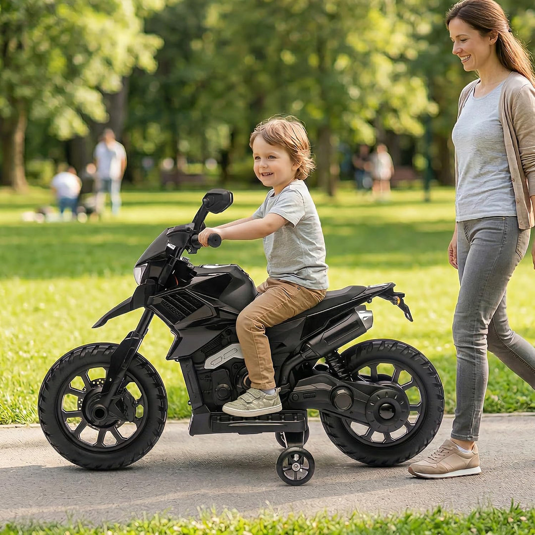 GarveeLife Elektrisches Kinder-Motorrad mit Musik &amp; Scheinwerfer | 6V Akku, bis 3 km/h, für Kinder v