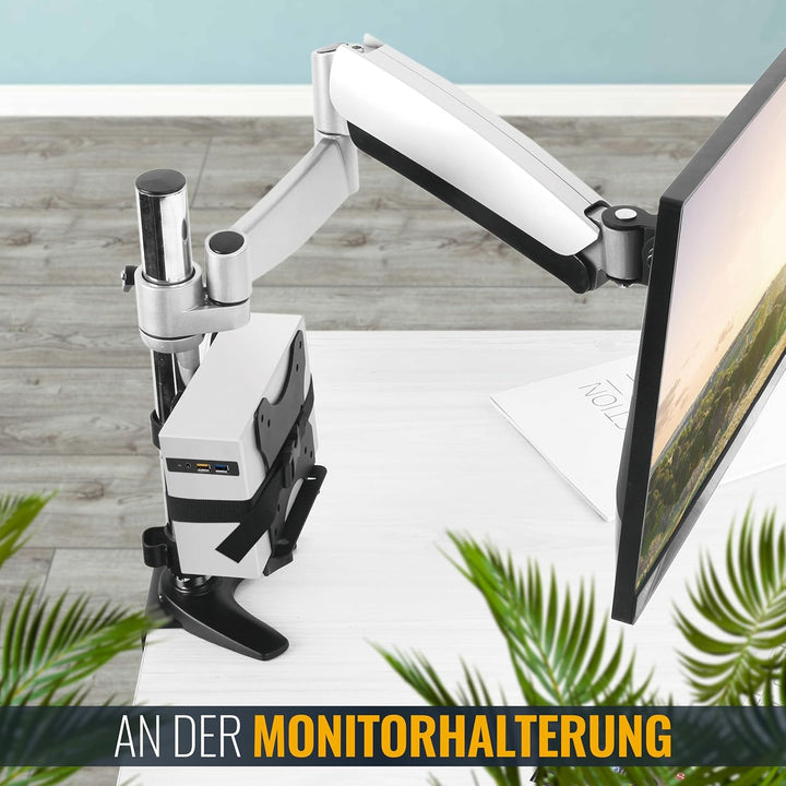 RICOO Mini PC Rechner Halterung für Monitor Tisch Halterung Wand & VESA Montage Thin Client Server R