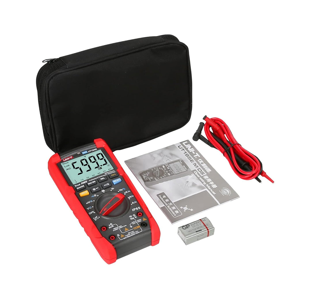 UNI-T PRO UT195E / MIE0295 / True RMS/LCD Bildschirm/Taschenlampe, scharz/rot