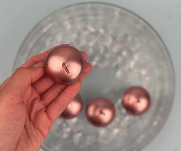 Schwimmkerzen 50 Stk Ø 40 mm Schwimmkerze Kerzen (Rose Gold), Rose Gold