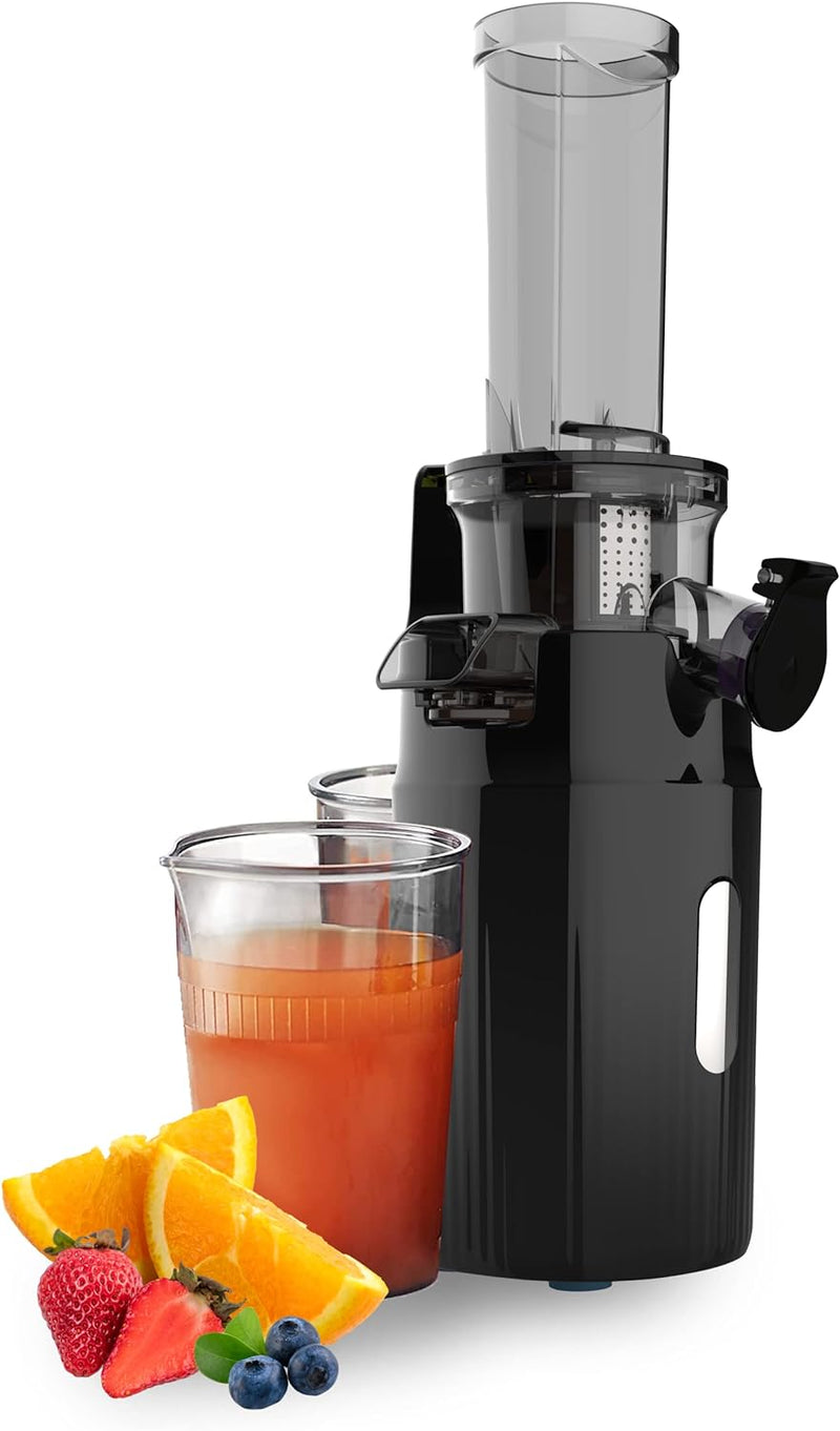 Zuminstant Compact Elektrische Saftpresse (Slow Juicer): kaltgepresst, reich an Nährstoffen, schaumf