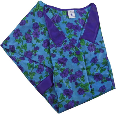 Kittel Schürze Dederon Nylon Kittelschürze versch. Farben 44 Design 2, 44 Design 2