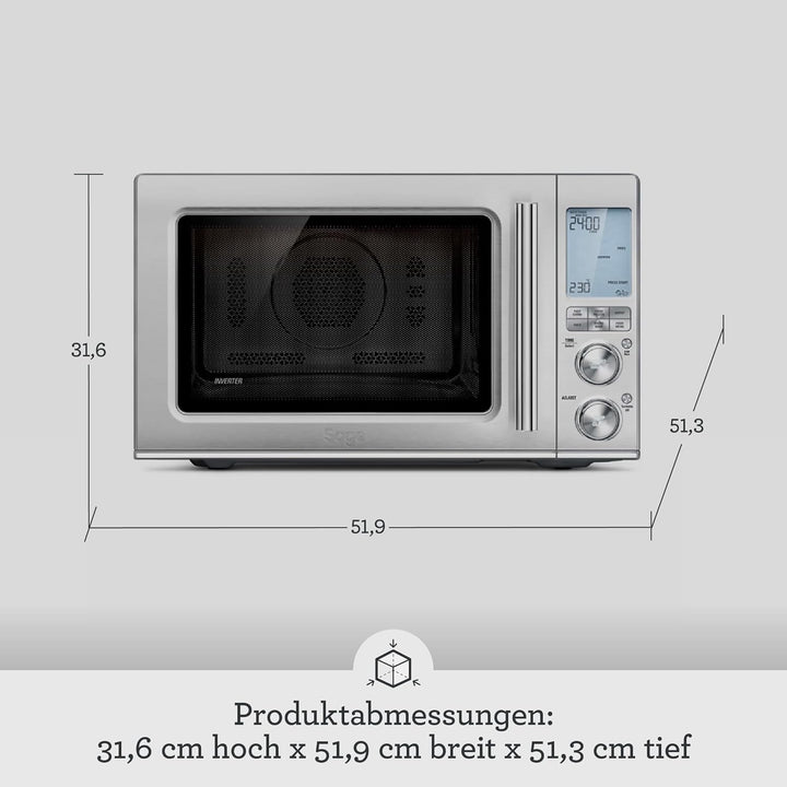 Sage Appliances Combi Wave 3 in 1 Mikrowelle, gebürsteter Edelstahl, SMO870