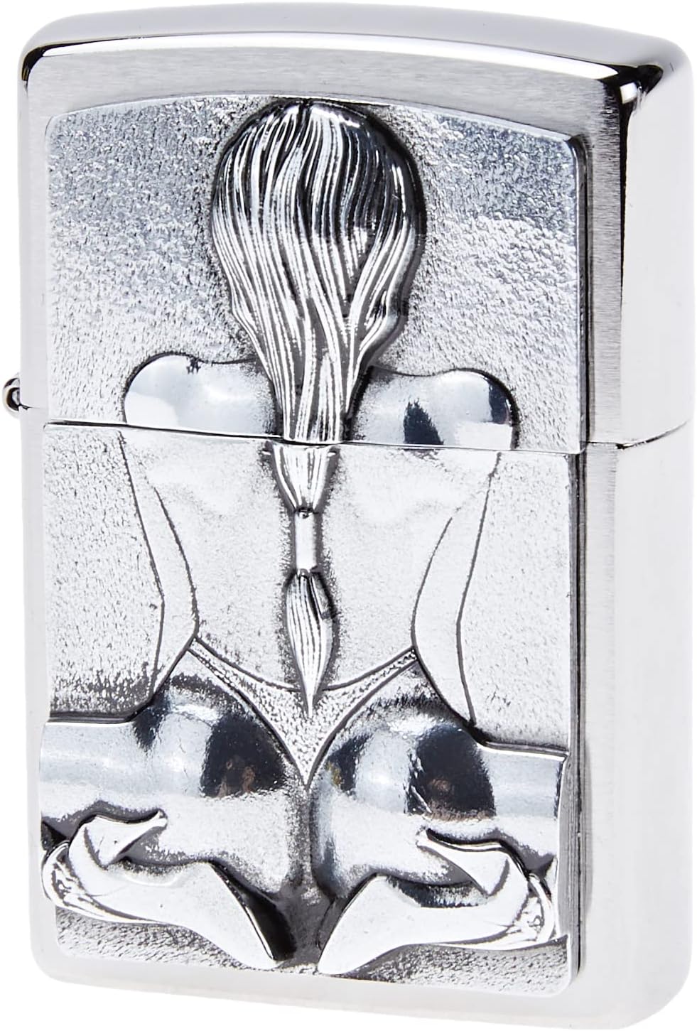 Zippo Feuerzeug 2002548 Kneeling Girl Emblem Benzinfeuerzeug, Messing, Kneeling Girl