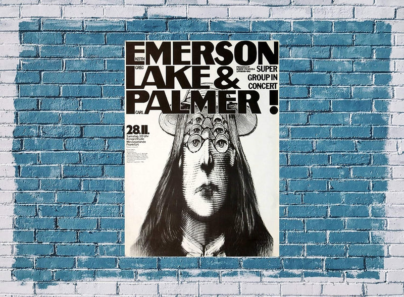 Emerson, Lake & Palmer - Tarkus, Frankfurt 1970 » Konzertplakat/Premium Poster | Live Konzert Verans