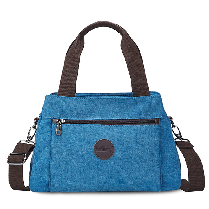 FANDARE Retro Handtaschen Leinwand Schultertasche Damen Umhängetasche Frauen Crossbody Messenger Bag