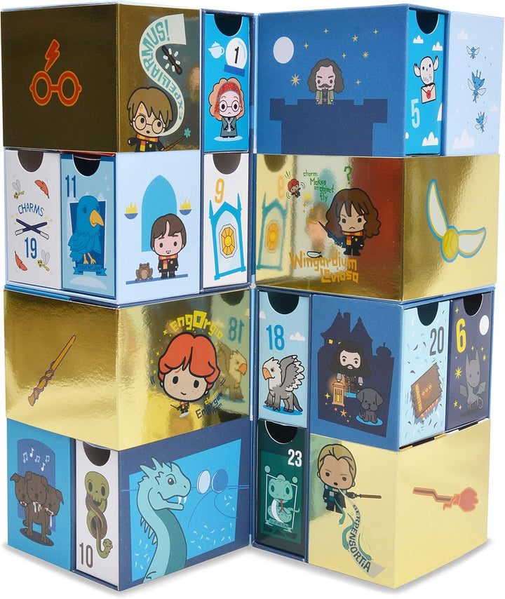 YuMe Maxx19136 Magischer Harry Potter Infinity Adventskalender mit 24 Schubfächern und kleinen Überr