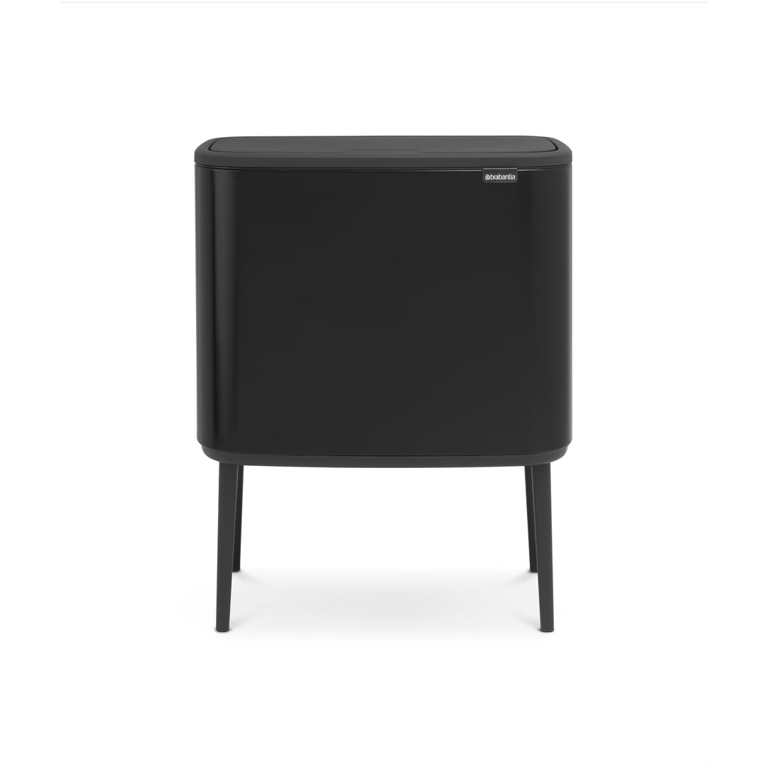Brabantia 315824 Bo Touch Bin, 36 L Abfalleimer, Edelstahl, Schwarz, 54 x 31.5 x 68 cm Schwarz 36 Li