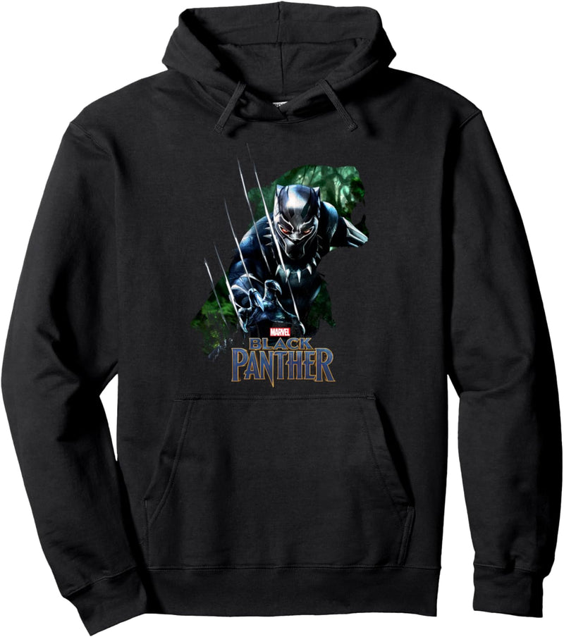 Marvel Black Panther Silhouette Fill Logo Pullover Hoodie