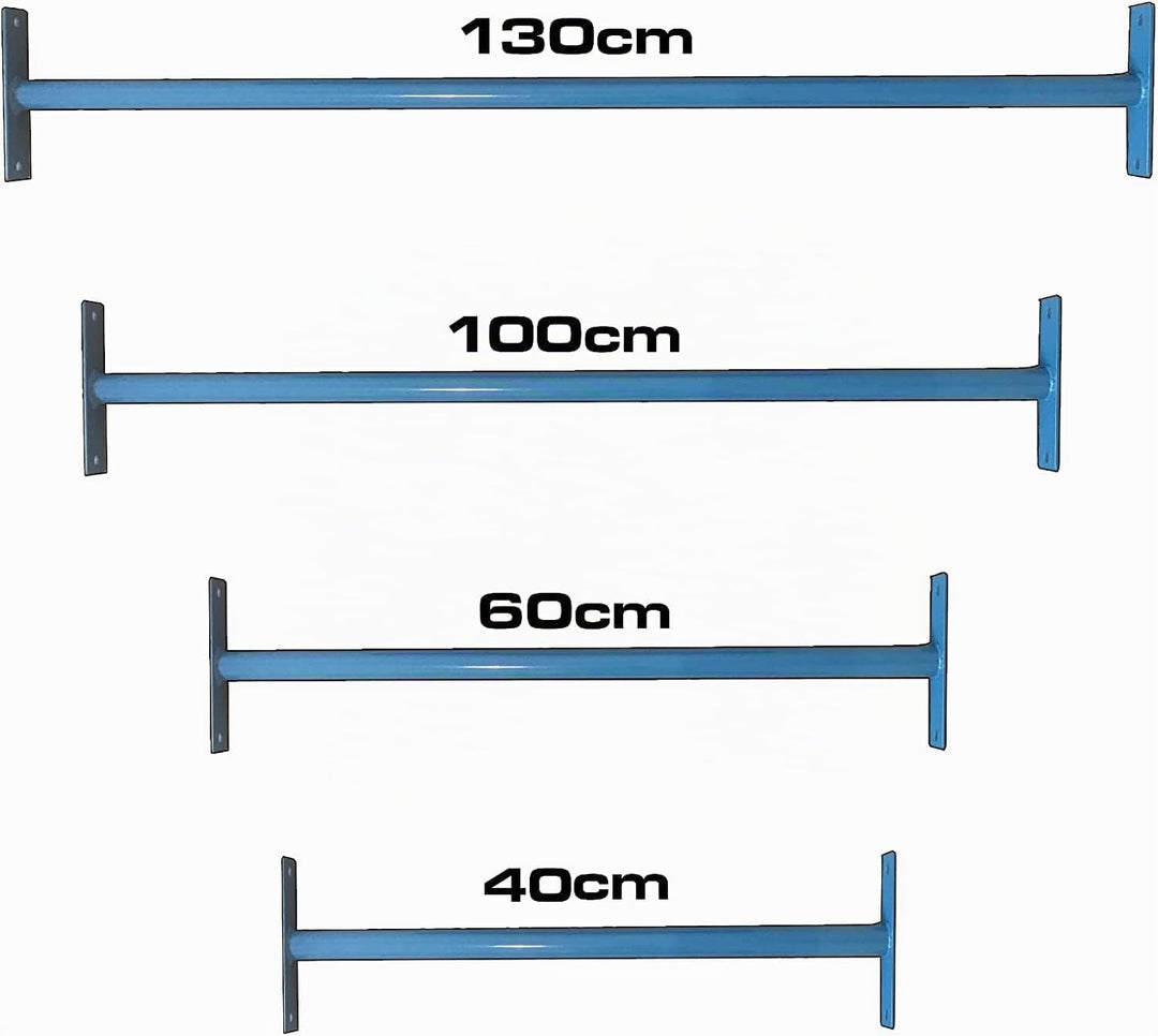TURNSTANGE RECKSTANGE 40-180 cm KLETTERSTANGE KLIMMZUGSTANGE - BLAU, GRÜN ODER SCHWARZ (180 cm, Schw