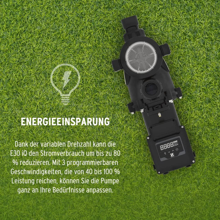 Zodiac E30 iQ 200 Pumpe mit variabler Geschwindigkeit, empfohlen für Pools bis 120 m³, hohe Energiee
