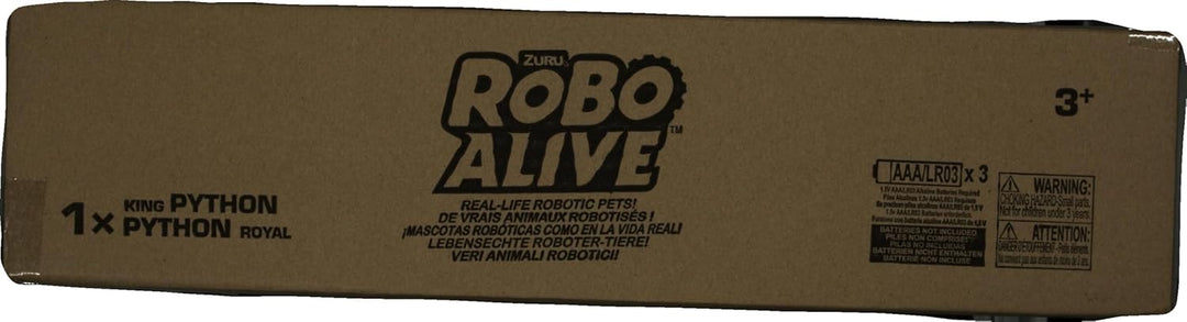 ROBO ALIVE Roboter Königspython, 80 cm, realistische Bewegungen, batteriebetriebene Roboterschlange,