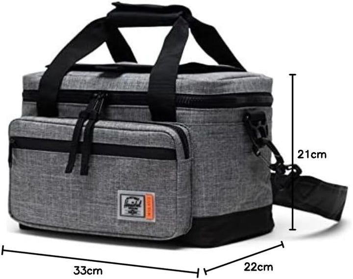 Herschel Pop Quiz Cooler 12 Pack Insulated Tasche Raven Crosshatch 12l, Raven Crosshatch 12l