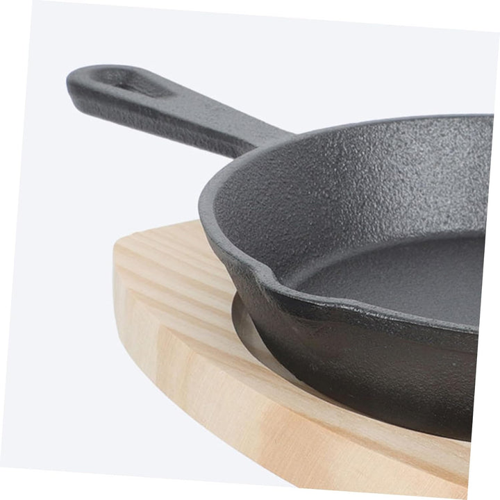 YARNOW 1 Satz Gusseiserne Pfanne Omelettpfanne Bratpfanne Antihaftbeschichtetes Backgeschirr Grillzu