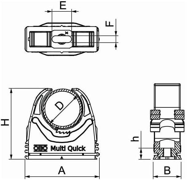 OBO Bettermann Quick-Schelle M-Quick 31-37LGR