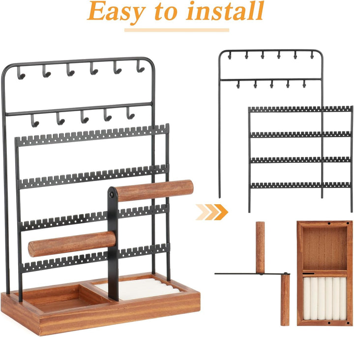 Kingling Schmuckständer Schmuckhalter, Schmuckaufbewahrung Ketten Schmuck Ständer, Schmuck-Organisat