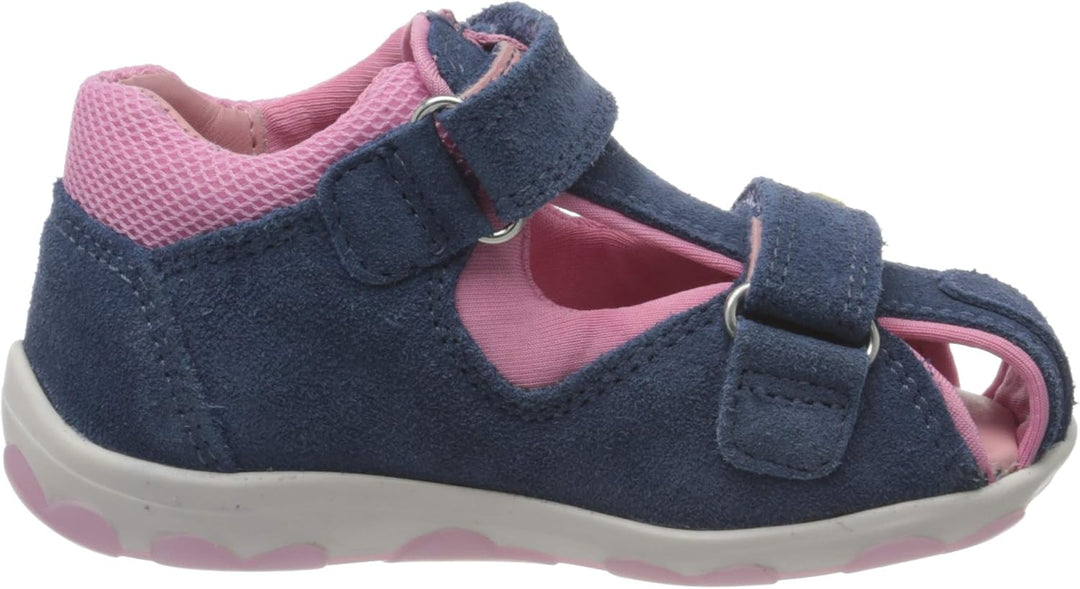 Superfit Baby Mädchen Fanni Sandalen 21 EU Blau Rosa 8000, 21 EU Blau Rosa 8000
