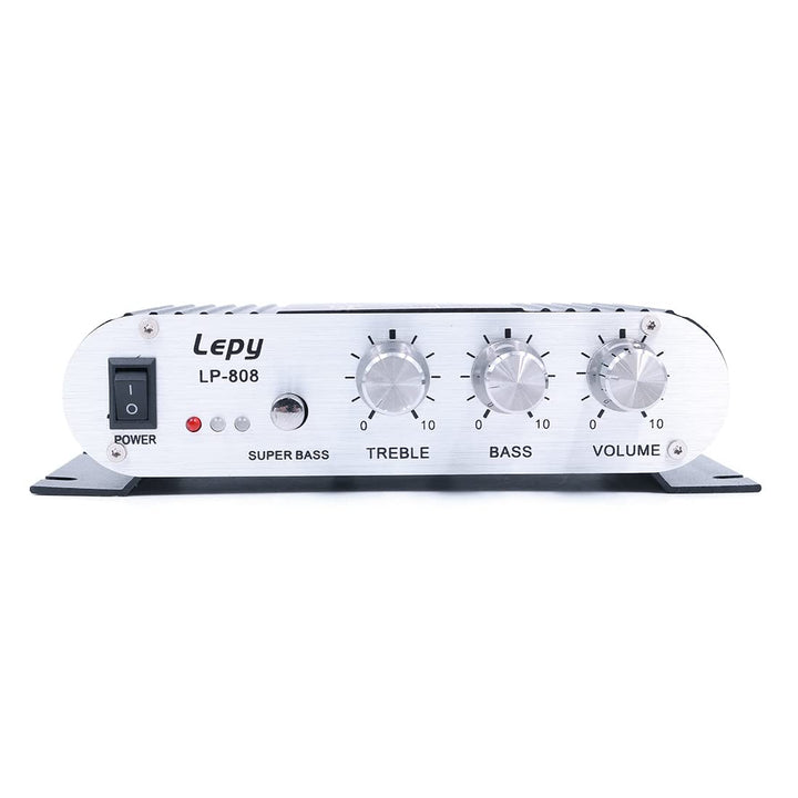 DollaTek LP-808 12V MiNi Tragbarer kabelgebundener HiFi-Verstärker mit 3A-Netzteil für Autotelefon z
