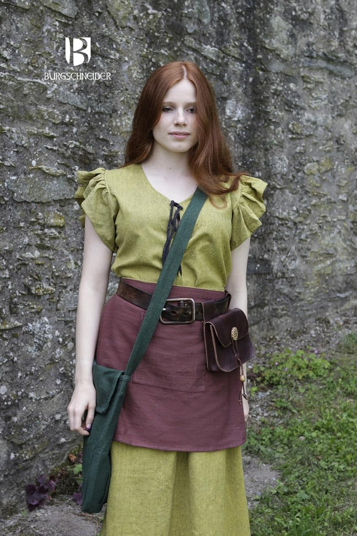 Burgschneider - Tasche Ehwaz - Kleidung für Larp, Mittelalter, Cosplay und Fantasy Grün Einheitsgrös