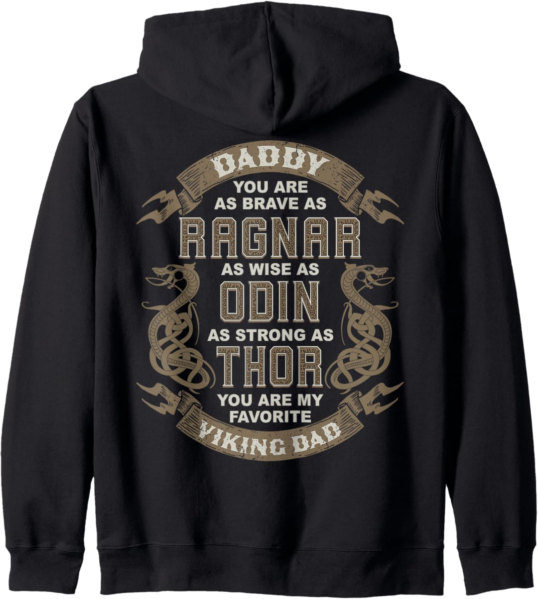 Papa Du bist wie - Ragnar - Odin - Thor - Wikinger Papa Kapuzenjacke