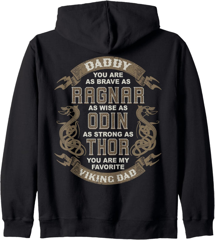Papa Du bist wie - Ragnar - Odin - Thor - Wikinger Papa Kapuzenjacke