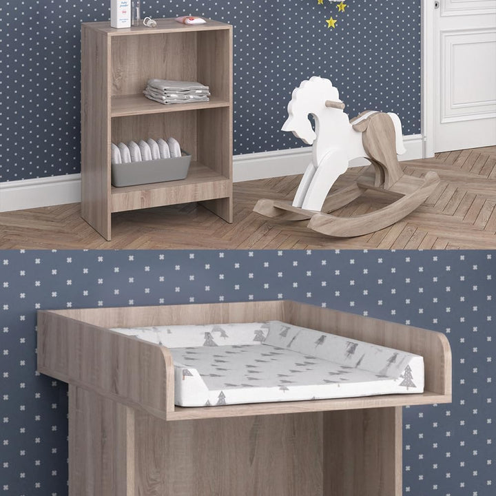 Vicco Wickelkommode Leo, Wickelaufsatz für die Kommode, Sonoma, 60 x 103 cm, Sonoma