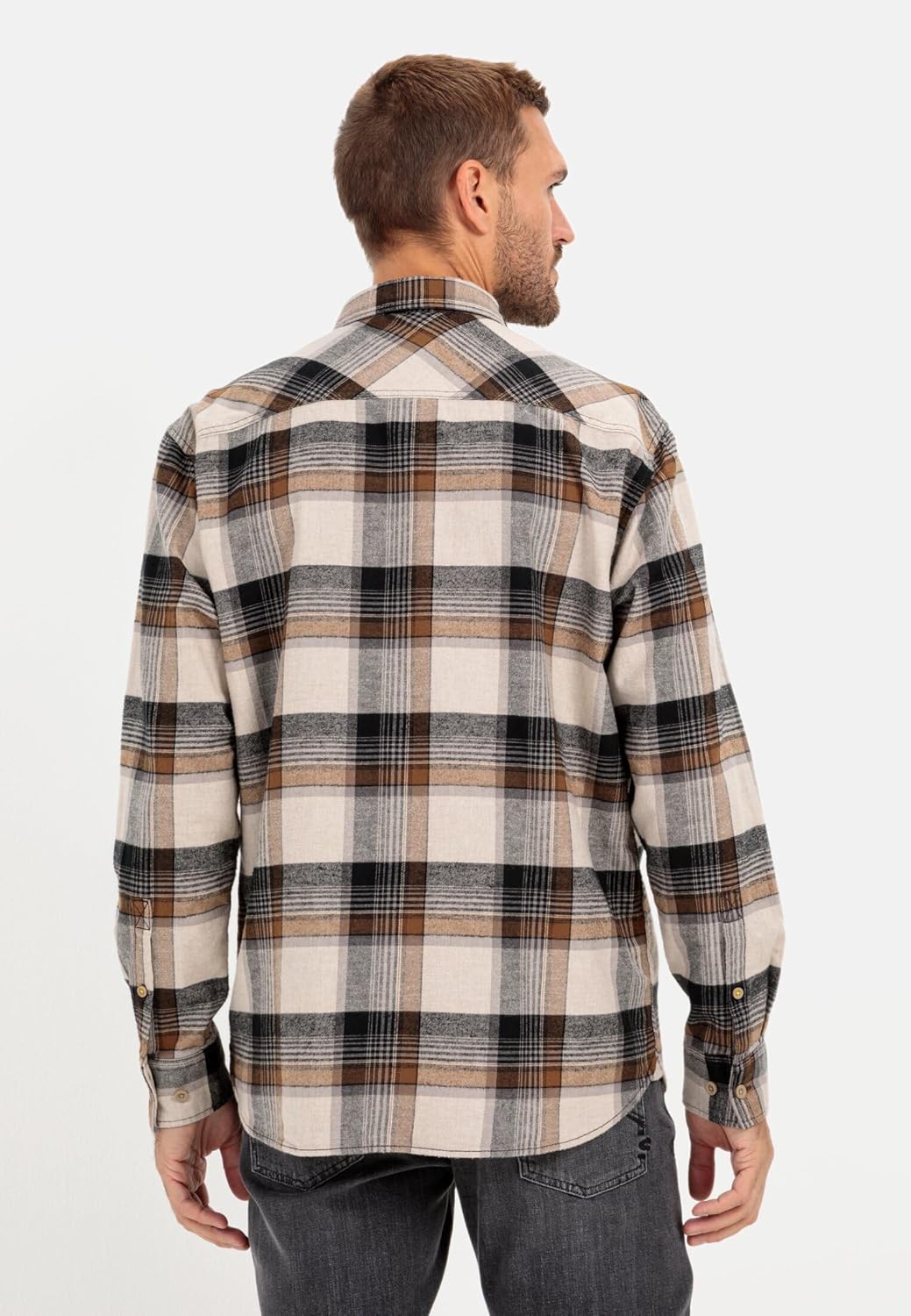 camel active Herren Hemd XL Asphalt, XL Asphalt