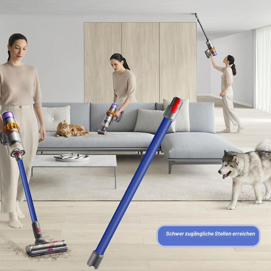 Qygba Ersatzteile Verlängerungsrohr für Dyson V7 V8 V10 V11 V15 Staubsauger, Saugrohr Länge 73 cm, R
