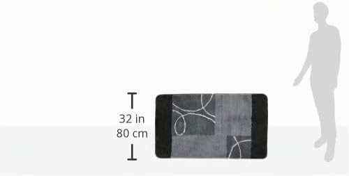 Kleine Wolke Badteppich Curly grau 70 x 120 cm 70 x 120 cm Grau, 70 x 120 cm Grau