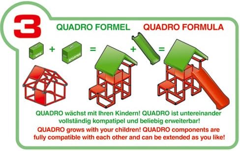 Quadro Plattenset S – Erweiterungs-Set mit 4 grossen Platten für Plattformen und Stufen, ab 6 Monate