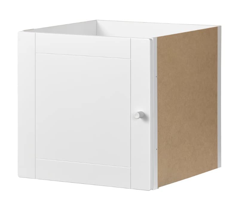 KALLAX Einsatz mit Tür für IKEA Regal in weiss Gemustert 33x33