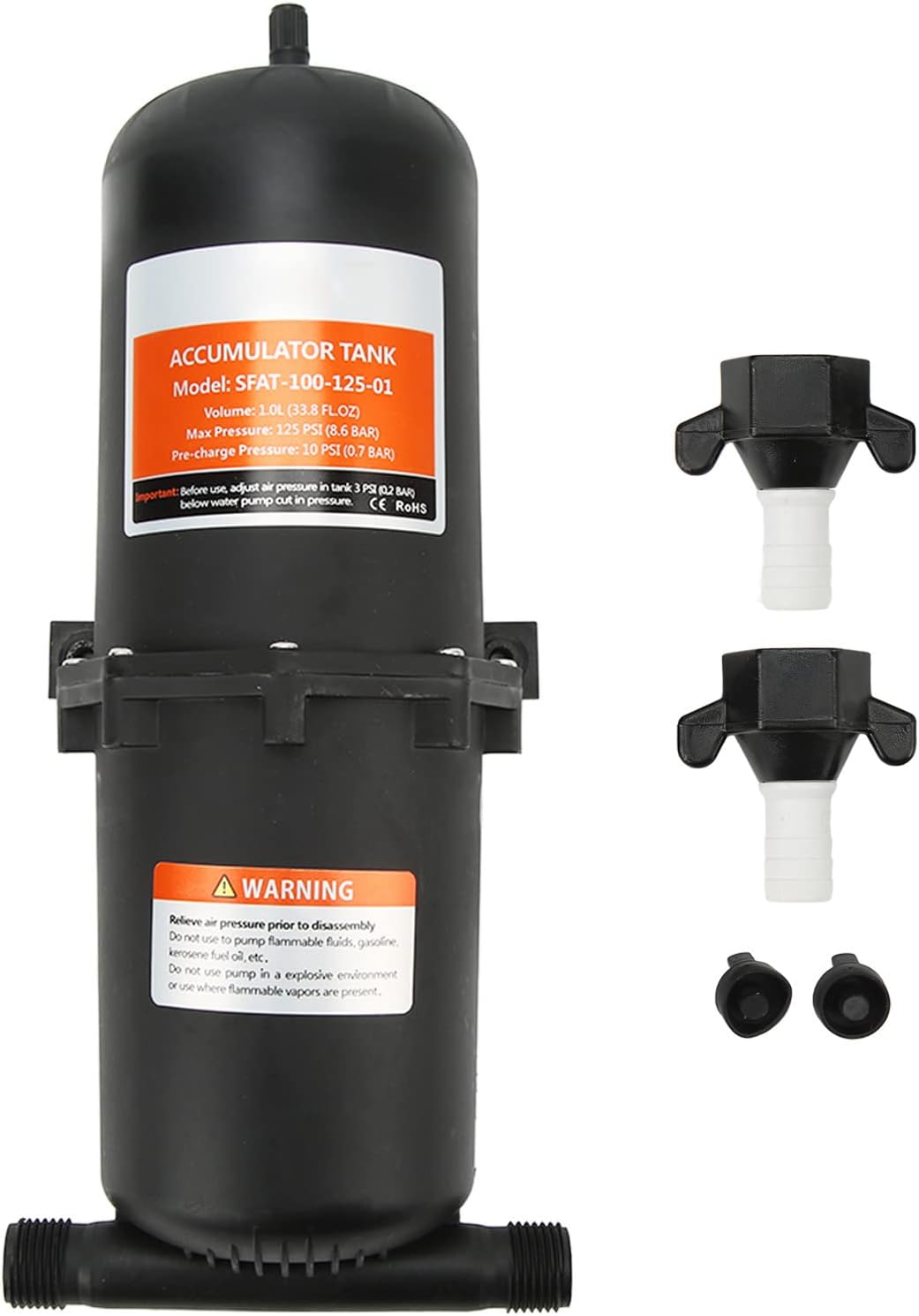Druckspeicherbehälter, 1 L RV-Drucktank, Konstanter Druck, Starke Dämpfung, Gleichmässiger Wasserflu