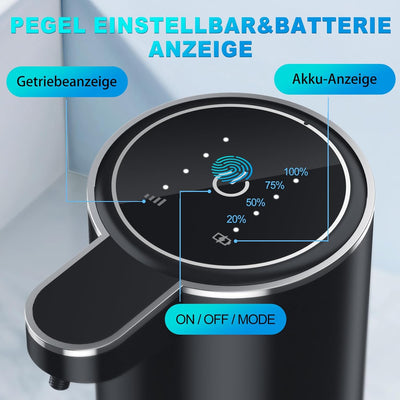 Seifenspender Automatisch,380ml Wandbefestigung Berührungslos Elektrischer Seifenspender mit Sensor,