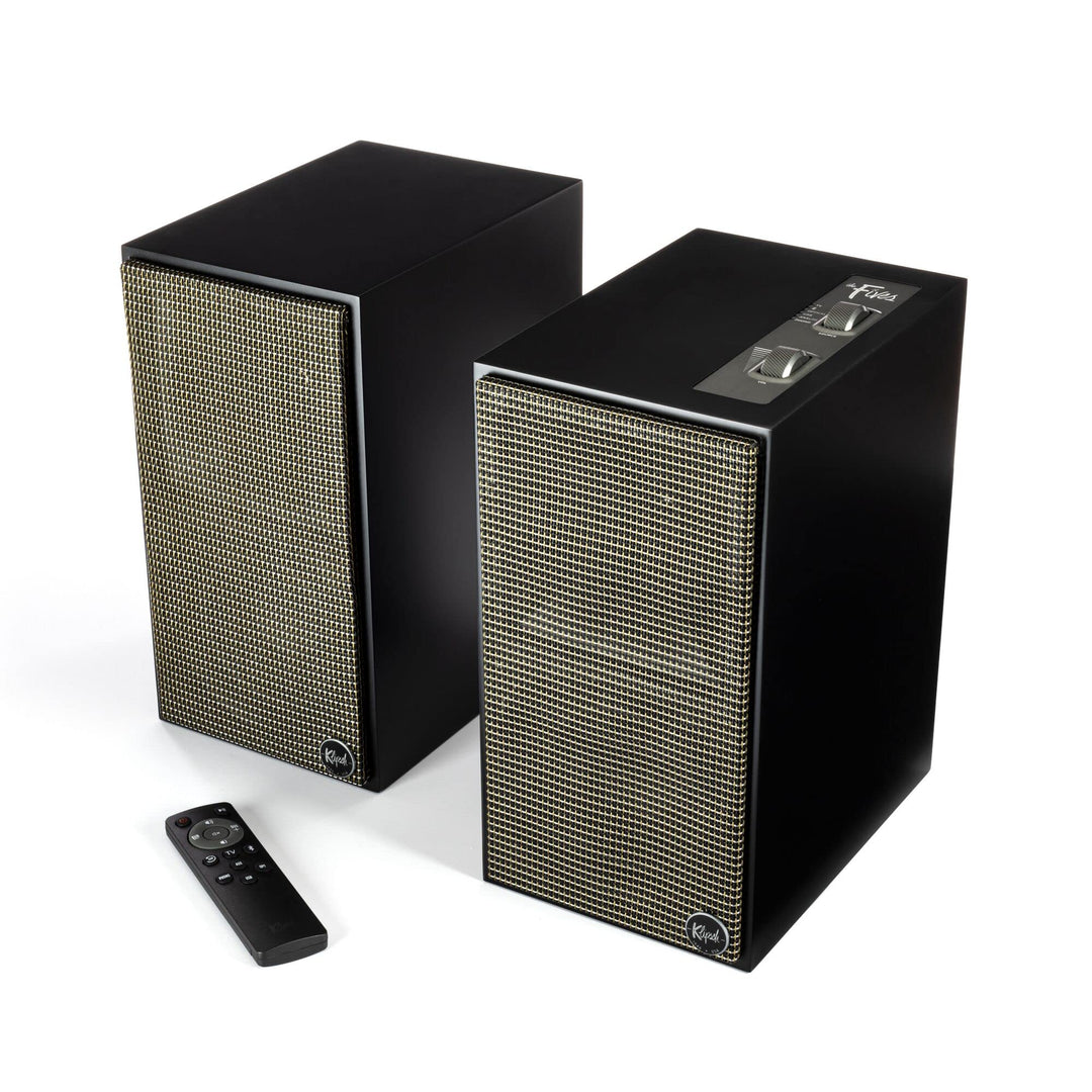 Klipsch The Fives Aktivlautsprecher (Paar) - Titanium LTS Belüfteter Hochtöner, Bluetooth Wireless V