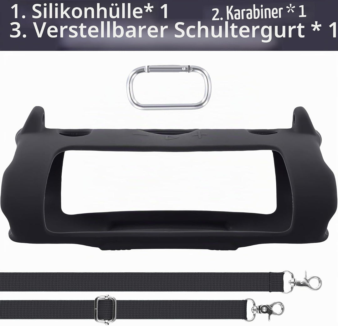Khanka Silikonhülle für JBL Charge 6 Bluetooth-Lautsprecher | Für JBL Charge 6 Lautsprecher;mit Schu