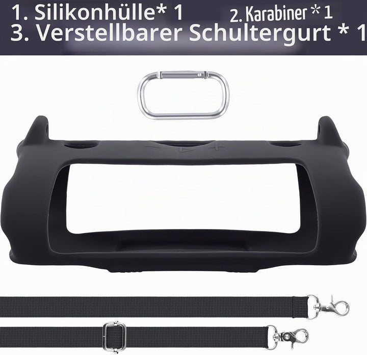 Khanka Silikonhülle für JBL Charge 6 Bluetooth-Lautsprecher | Für JBL Charge 6 Lautsprecher;mit Schu