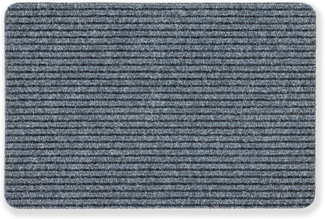 Astra Fussmatte innen grau Schmutzfangmatte rutschfest – Türmatte 50x80 cm 2er Set wasserabweisend –