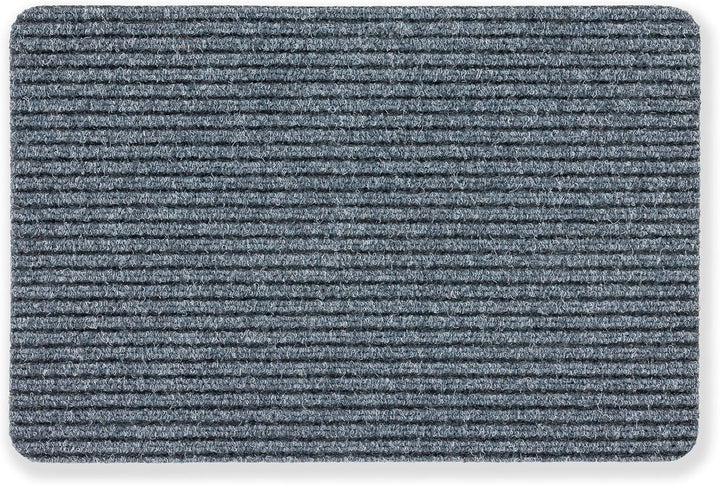 Astra Fussmatte innen grau Schmutzfangmatte rutschfest – Türmatte 50x80 cm 2er Set wasserabweisend –