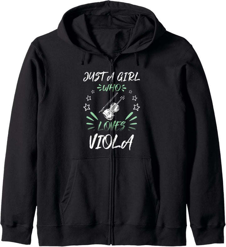 Just A Girl Who Loves Viola Kapuzenjacke
