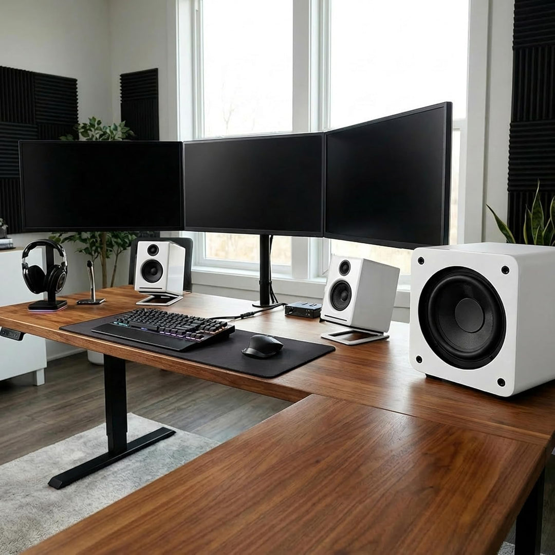 Audioengine A2+ 60W Aktiver Desktop-Lautsprecher | Integrierter DAC & Analogverstärker | Direkter US