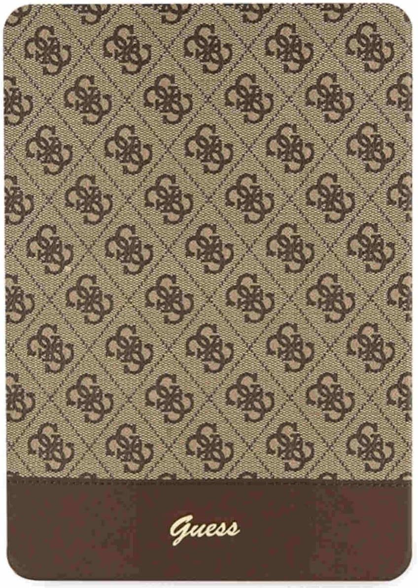 GUESS Stripe Allover Schutzhülle Cover für Apple iPad 10.2 2020/2021 Braun