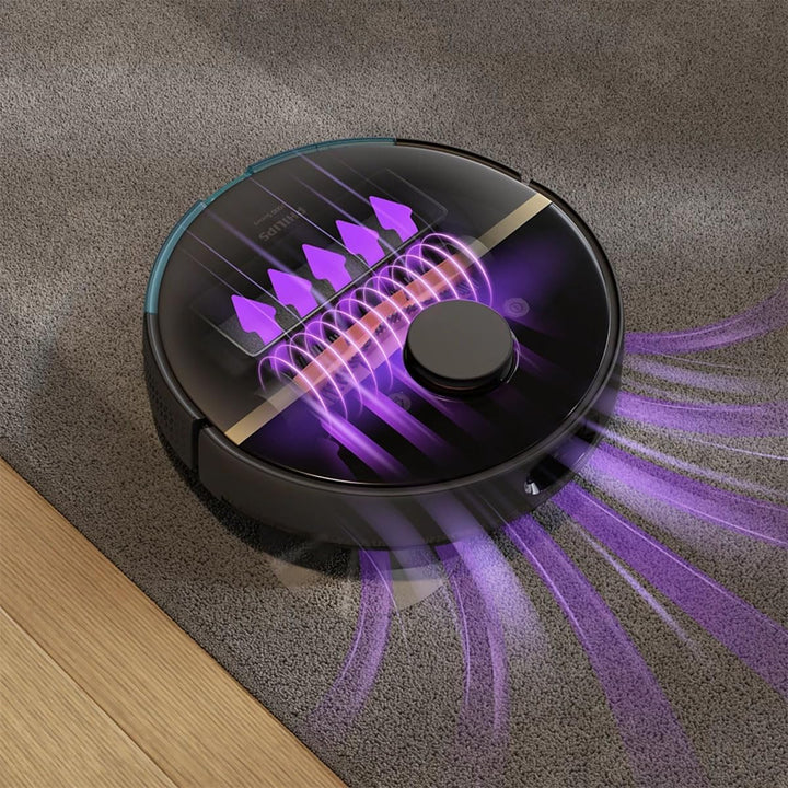 Philips XU7000/01 Homerun 7000 Series Aqua Nass- und Trockenreinigungsroboter, Leistungsstarker 5200