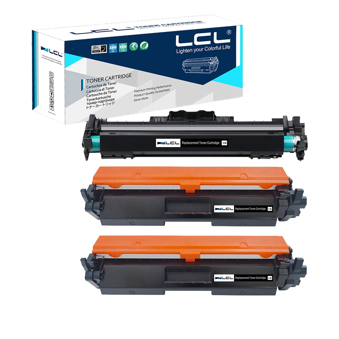 LCL Kompatibel Toner 30A CF230A (2 Pack) +32A CF232A (1 Pack) Kompatibel für HP Laserjet Pro M203dn