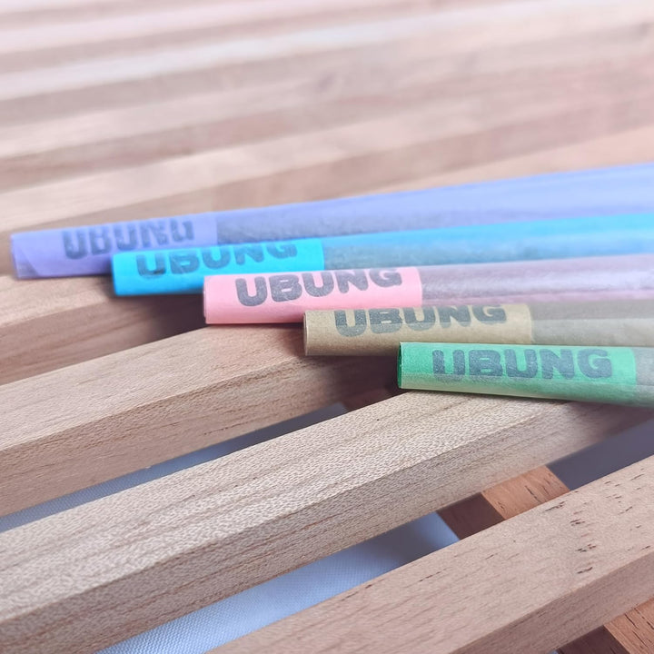 UBUNG Rainbow Cones | 100 King Size Konisch vorgedrehte Hülsen (5 Farben) Einschliesslich 1 Trichte