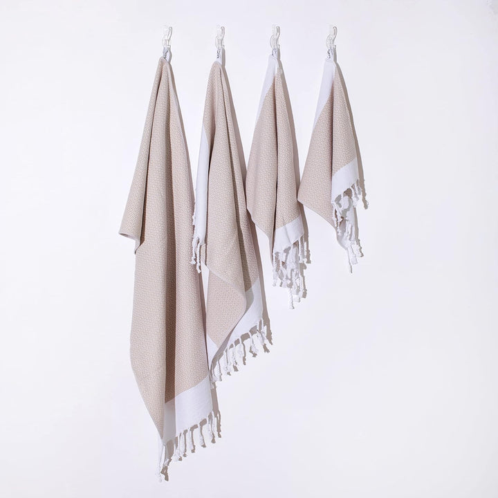 Luum® 6er Set Hamam Gästehandtücher, Deko Handtücher, Seiftuch, Waschlappen, Stoffservietten, Putzla