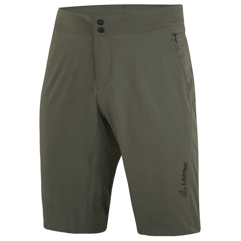 Löffler Herren Grav-E Assl Radhose kurz Bike Shorts 50 Olive, 50 Olive