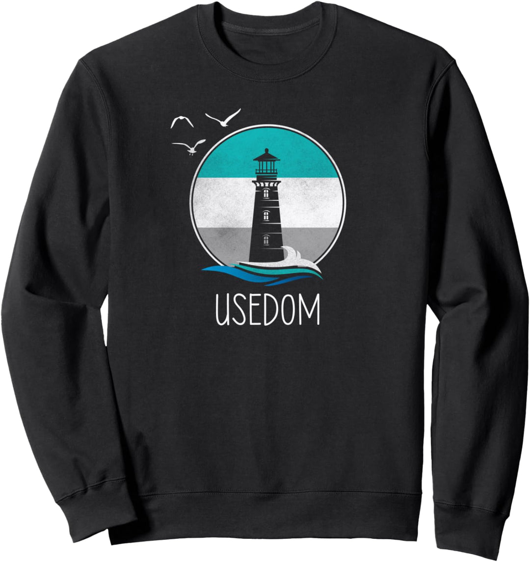 Vintage Usedom Insel Retro Ostsee Küste Sweatshirt