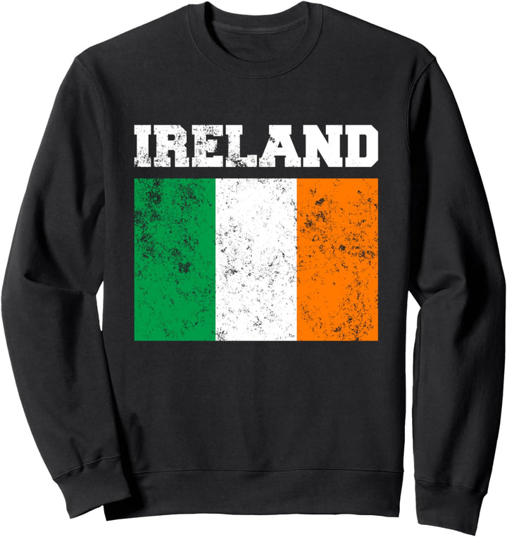 Irland-Flagge, irische Flagge. Sweatshirt